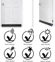 Load image into Gallery viewer, BKSAI Under Door Draft Stopper for Bottom of Door Window Cover 2" Gap Cuttable 39" No Adhesive Draft Blocker Noise Excluder Seal Insulation Sliding Glass Front Door Patio