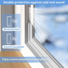 Load image into Gallery viewer, Upgraded Weather Stripping Seal Strip for Door & Window, Self-Adhesive Backing Door & Window Insulation Strip 19.6 Feet, Noise Reducing V-Shape Weathering Seal for Home, Apartment, White