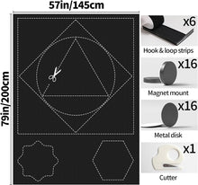 Load image into Gallery viewer, BKSAI 100% Blackout Window Cover, Portable Magnetic Black Out Curtains for Window, Black Out Shades No Drill Cuttable Blackout Blinds for Bedroom, RV, Nursery, Media Room, 79x57 inch