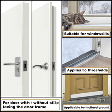 Load image into Gallery viewer, BKSAI Under Door Draft Stopper for Bottom of Door Window Cover 2" Gap White/80CM