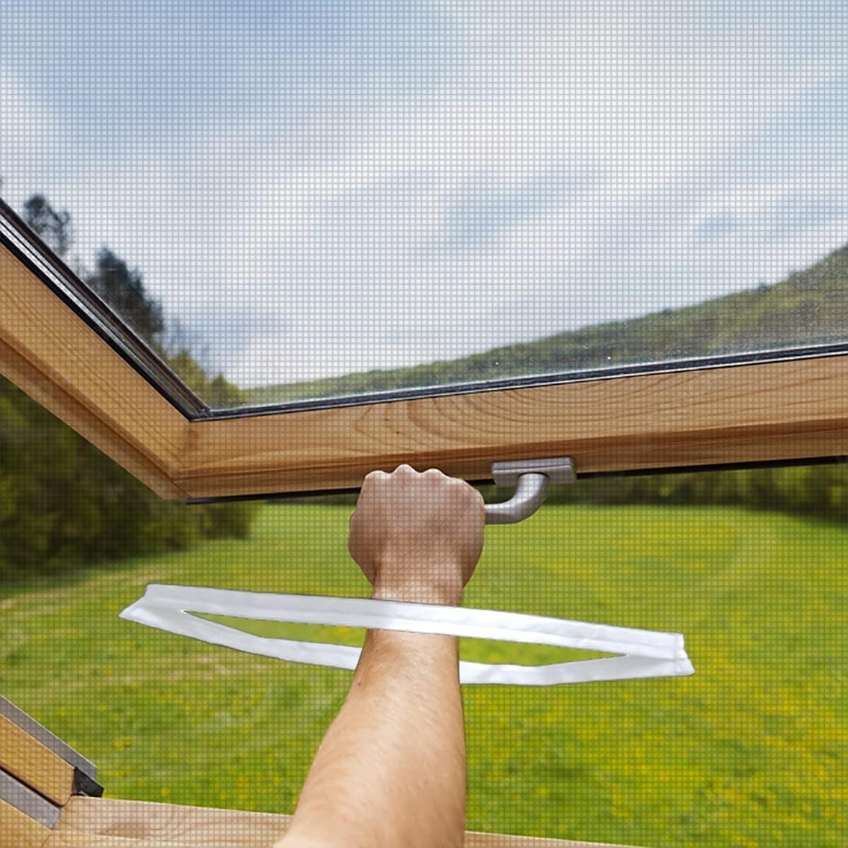 Window Opening Fly Screen BKSAI Magnetic Zip Opening for Fly Screens Window | BKSAI