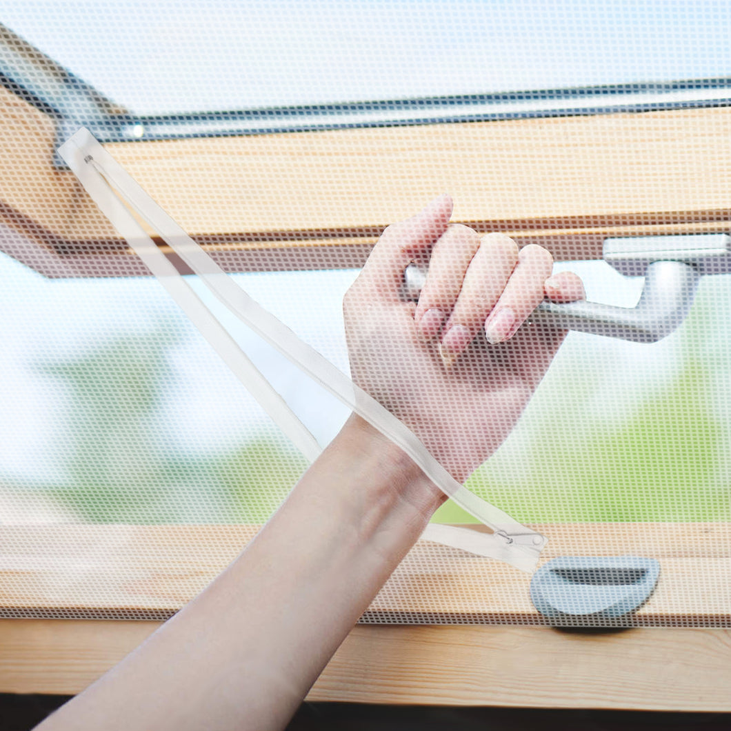 BKSAI Window Screen Zipper Opening Adjustable Zip
