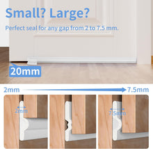 Load image into Gallery viewer, Upgraded Weather Stripping Seal Strip for Door &amp; Window, Self-Adhesive Backing Door &amp; Window Insulation Strip 19.6 Feet, Noise Reducing V-Shape Weathering Seal for Home, Apartment, White
