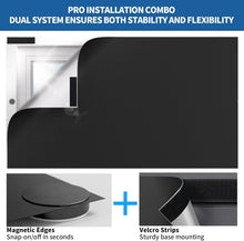 Load image into Gallery viewer, BKSAI 100% Blackout Window Cover, Portable Magnetic Black Out Curtains for Window, Black Out Shades No Drill Cuttable Blackout Blinds for Bedroom, RV, Nursery, Media Room, 79x57 inch
