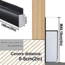 Load image into Gallery viewer, BKSAI Under Door Draft Stopper for Bottom of Door Window Cover 2" Gap Cuttable 39" No Adhesive Draft Blocker Noise Excluder Seal Insulation Sliding Glass Front Door Patio
