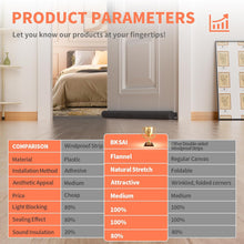 Load image into Gallery viewer, BKSAI Door Draft Stopper for Bottom of Door, Upgraded Under Door Gap Filler for Big Gap, No Folding Required, Flexible Installation Door Sweep soundproofing Strip for Home &amp; Apartment, 28-32in, Black
