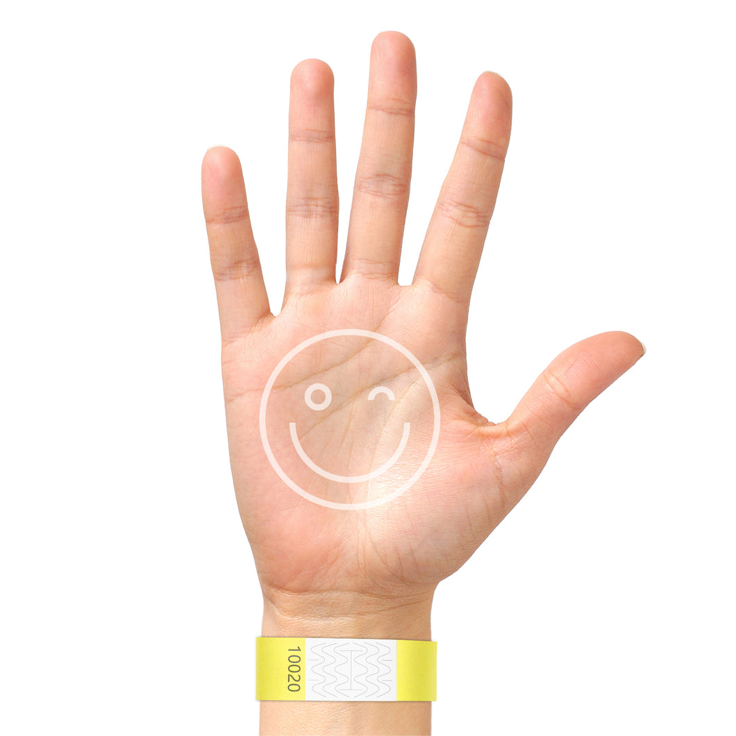 BKSAI Tyvek Entry Wristbands Printable Provide Printable Print Template