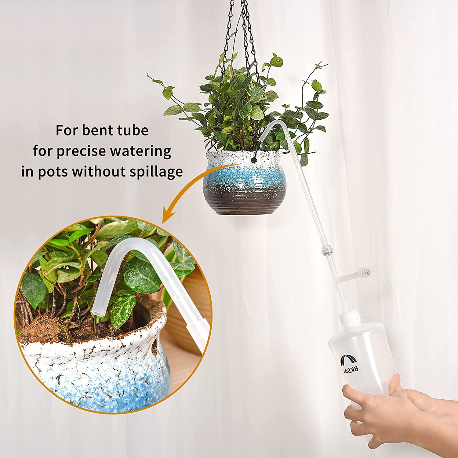 BKSAI Plant Water Bottle for Hanging Plant 33oz/1000ML